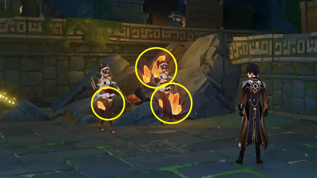 Défi de Zhongli tuto phase 2, Écho peinturé, Genshin Impact