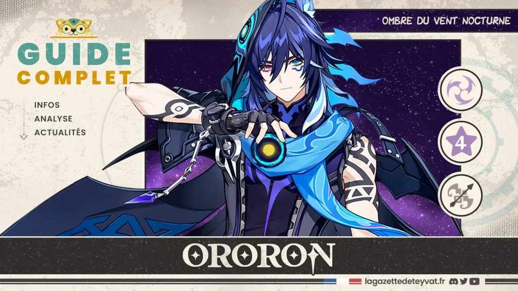 Ororon Genshin Impact, guide complet, farm, build, synergies, rotations