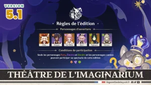 Théâtre de l'imaginarium 5.1, Guide des 10 actes, Genshin Impact