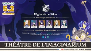 Théâtre de l'imaginarium 5.2 Guide des 10 actes, Genshin Impact