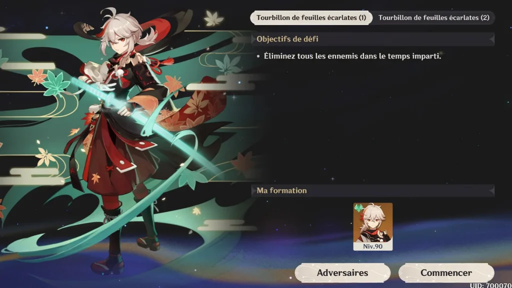 Défi de Kaedehara Kazuha, Écho peinturé, Genshin Impact