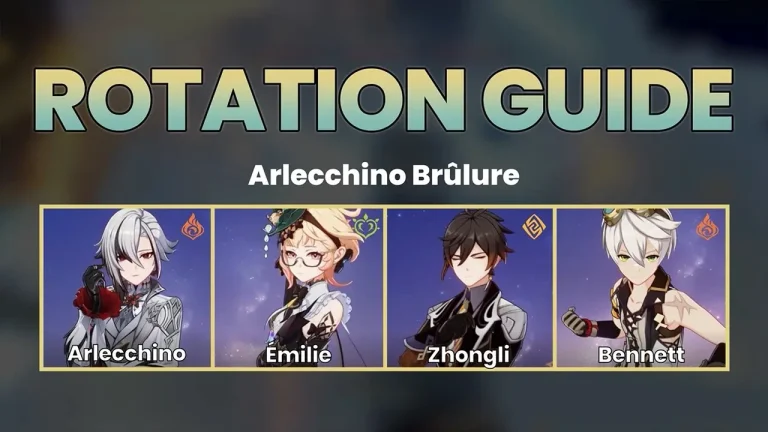 Arlecchino Brûlure (Émilie, Zhongli, Bennett)