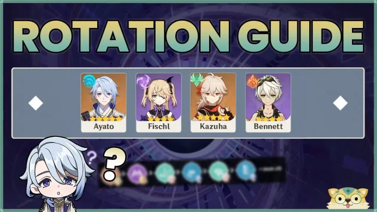 Ayato, Fischl, Kazuha, Bennett