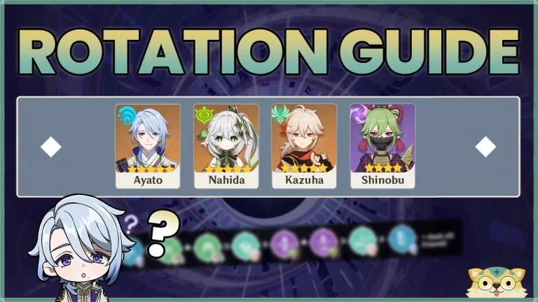 Ayato, Nahida, Kazuha, Shinobu