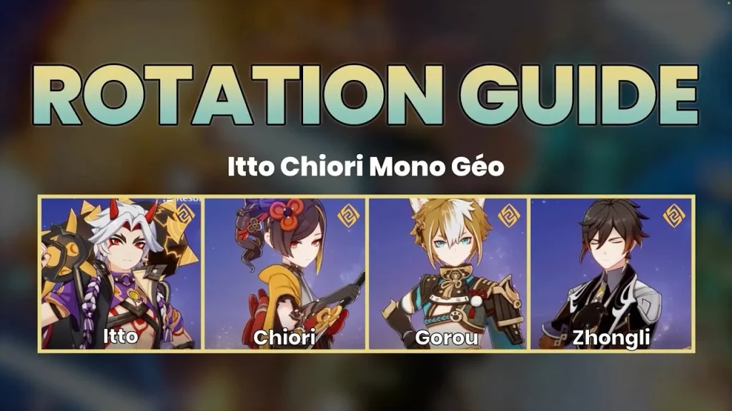 Itto, Chiori, Gorou, Zhongli