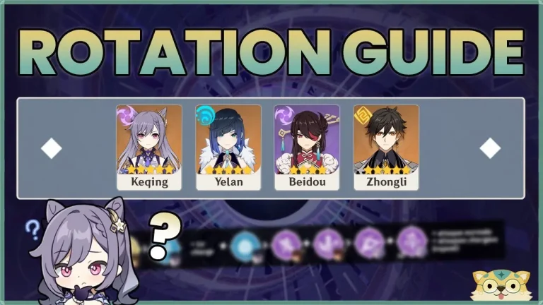 Keqing, Yelan, Beidou, Zhongli