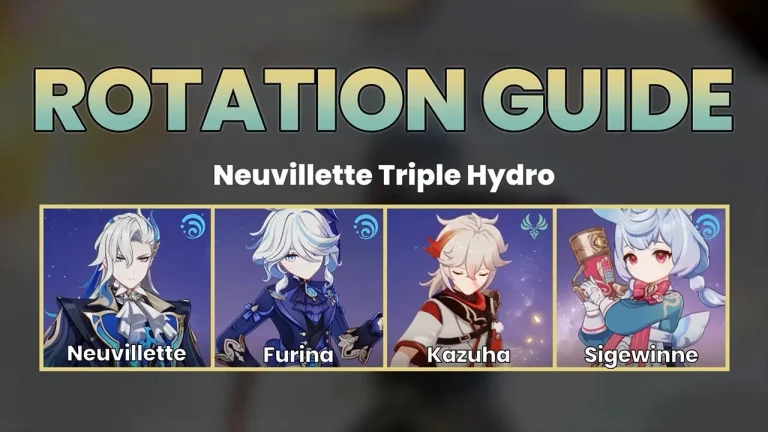 Neuvillette Triple Hydro (Furina, Kazuha, Sigewinne)