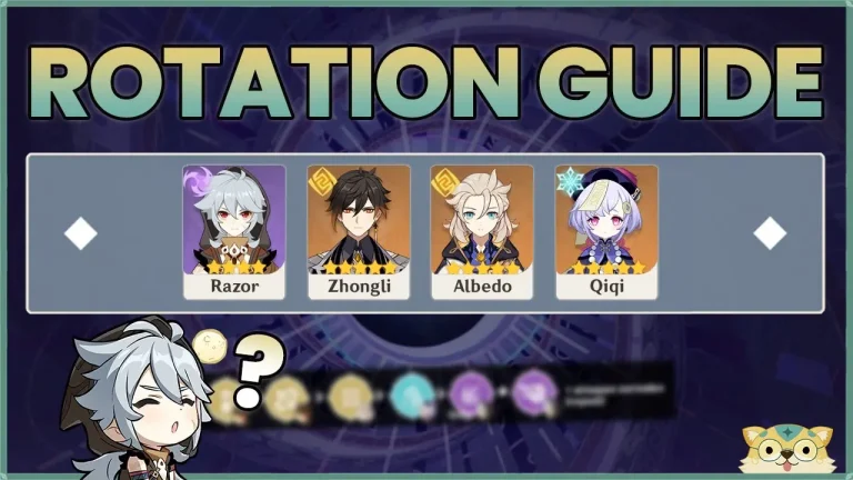 Razor, Zhongli, Albedo, Qiqi