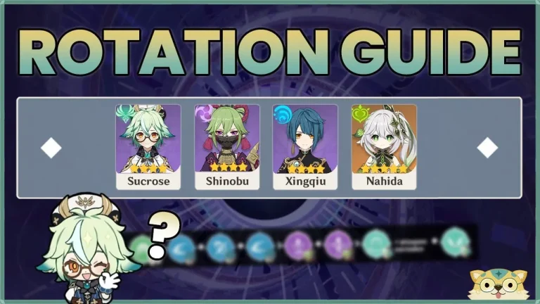 Sucrose, Shinobu, Xingqiu, Nahida