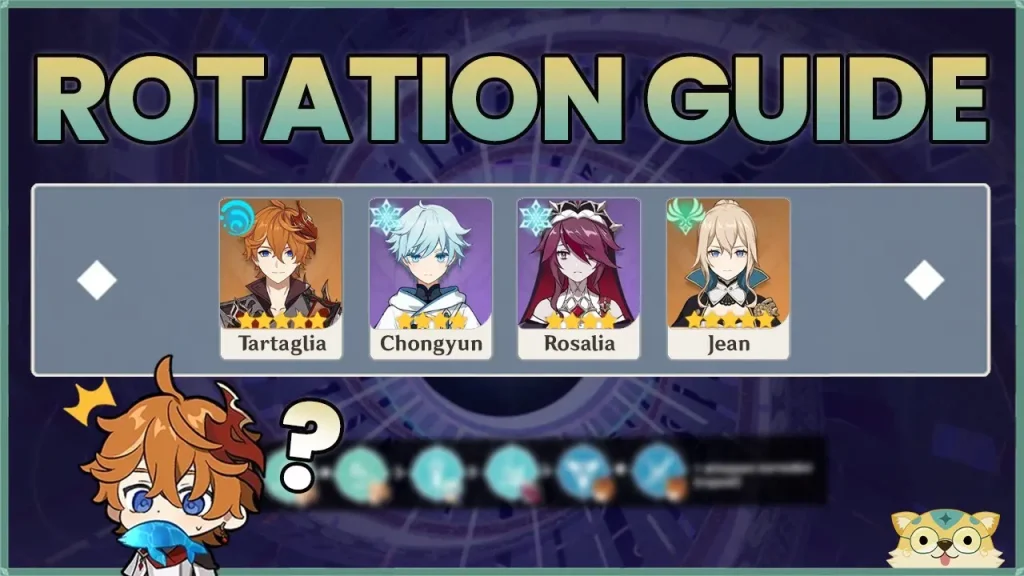 Tartaglia, Chongyun, Rosalia, Jean