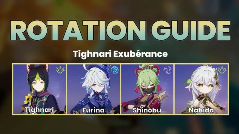 Tighnari, Furina, Shinobu, Nahida