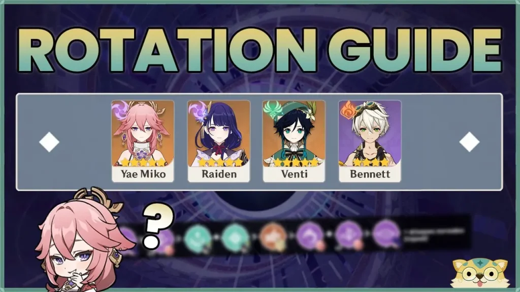 Yae Miko, Raiden, Venti, Bennett