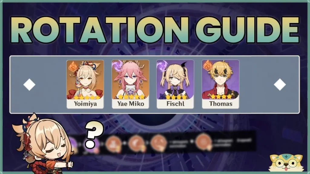 Yoimiya, Yae Miko, Fischl, Thomas