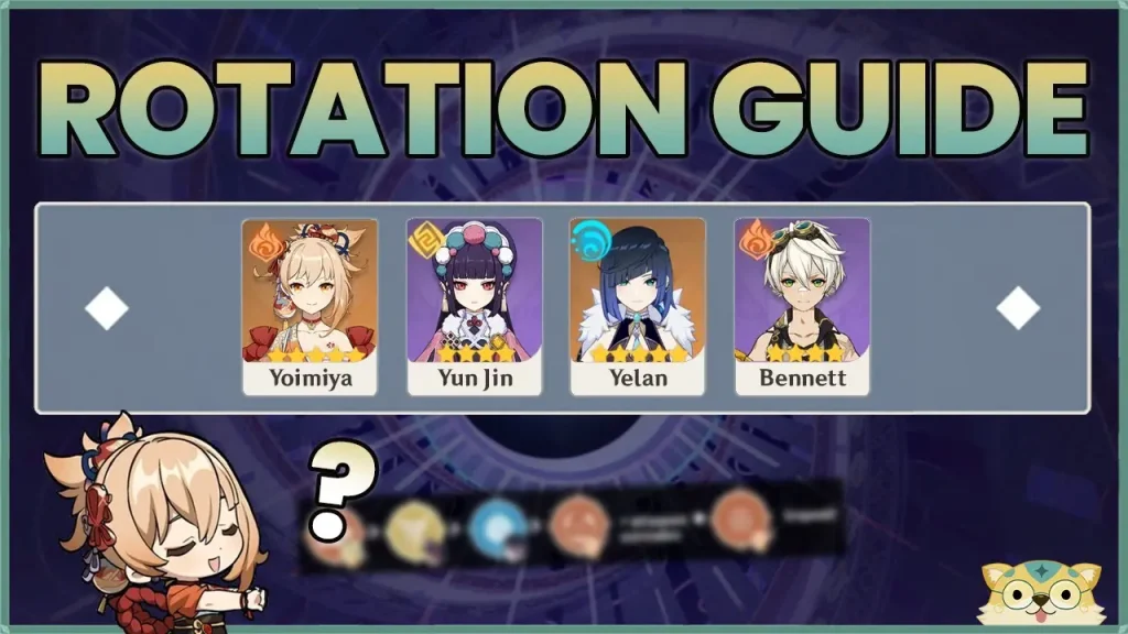 Yoimiya, Yun Jin, Yelan, Bennett