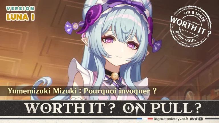 Yumemizuki Mizuki Genshin Impact, analyse du personnage à invoquer, lore, gameplay et design