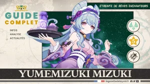 Yumemizuki Mizuki Genshin Impact, guide complet, farm, build, synergies, rotations