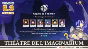 Théâtre de l'imaginarium 5.3 Guide des 10 actes, Genshin Impact