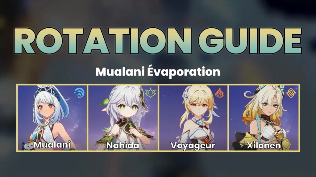 Rotation Mualani Nahida Voyageur Pyro Xilonen