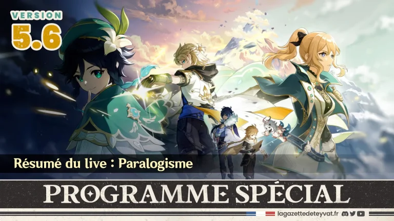 Programme spécial 5.6 Genshin impact