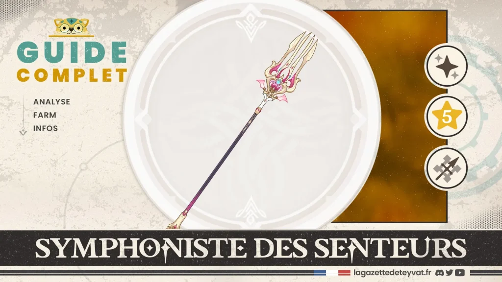 Symphoniste des senteurs, Genshin Impact, guide complet, farm, personnages conseillés
