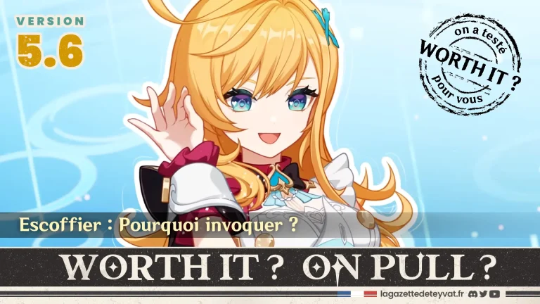 Escoffier Genshin Impact, analyse du personnage à invoquer, lore, gameplay et design