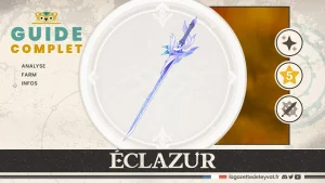 Éclazur, Genshin Impact, guide complet, farm, personnages conseillés