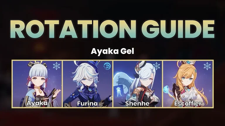 Miniature Rotation Ayaka Gel Furina Shenhe Escoffier