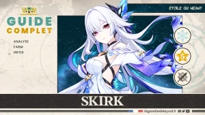 Skirk Genshin Impact, guide complet, farm, build, synergies, rotations
