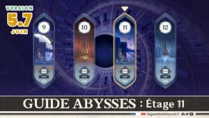 Profondeurs spiralées, Abysses 5.7, étage 11 Genshin Impact