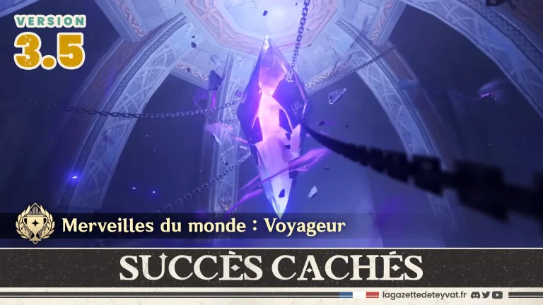 3.5 Succès cachés Voyageur, Genshin Impact