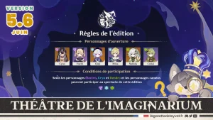 Théâtre de l'imaginarium 5.6 Guide des 10 actes, Genshin Impact