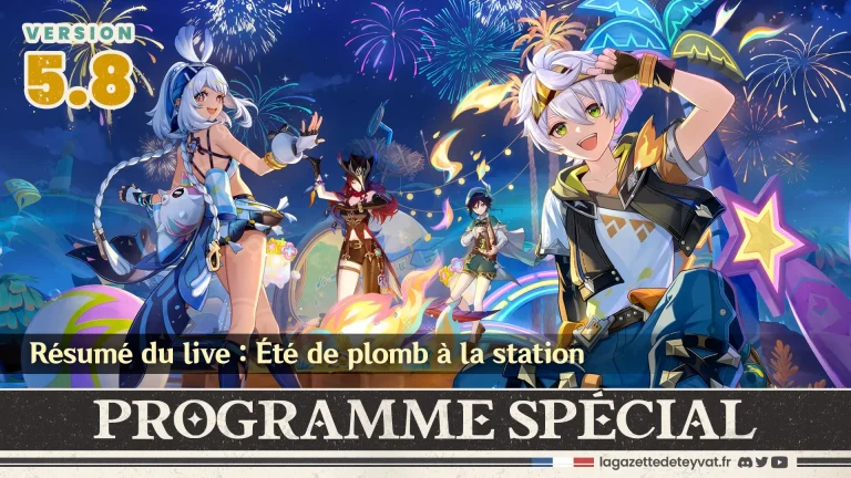 Programme spécial 5.8 Genshin impact