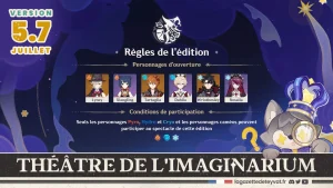 Théâtre de l'imaginarium 5.7 Guide des 10 actes, Genshin Impact