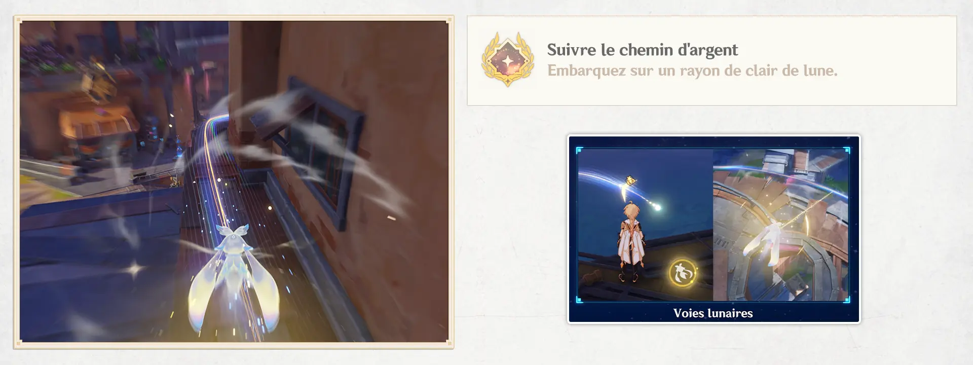 Suivre le chemin d'argent, Succès Genshin Impact