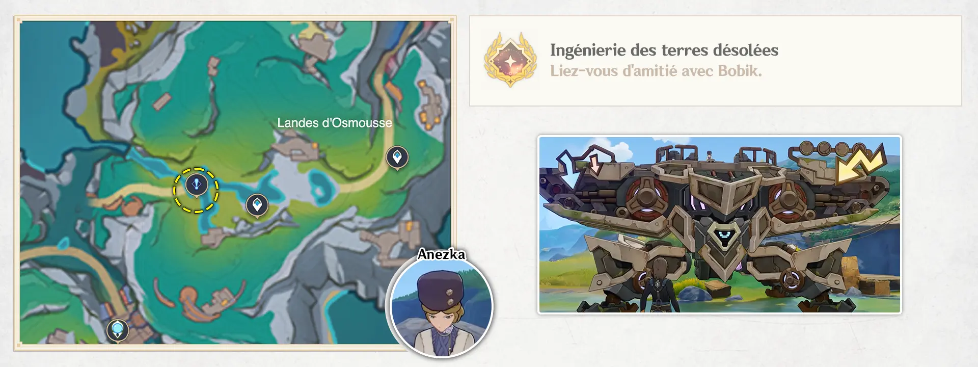 Ingénierie des terres désolées, Succès Genshin Impact