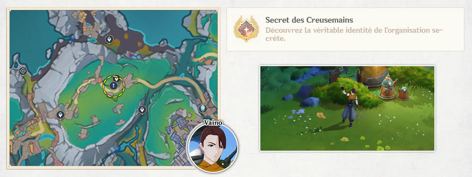 Secret des Creusemains, Succès Genshin Impact