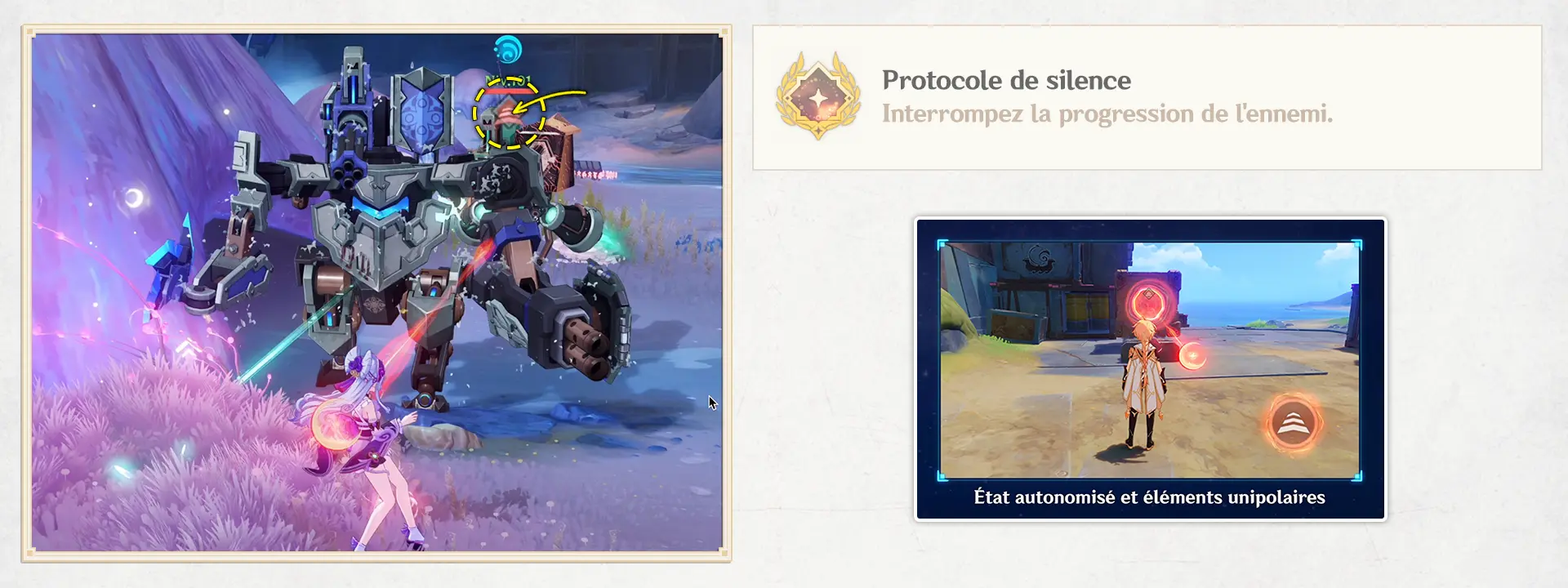 Protocole de silence, Succès Genshin Impact