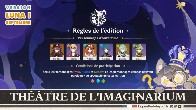 Théâtre de l'imaginarium Luna I Guide des 10 actes, Genshin Impact