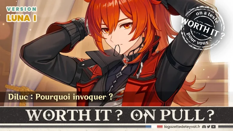 Diluc Genshin Impact, analyse du personnage à invoquer, lore, gameplay et design
