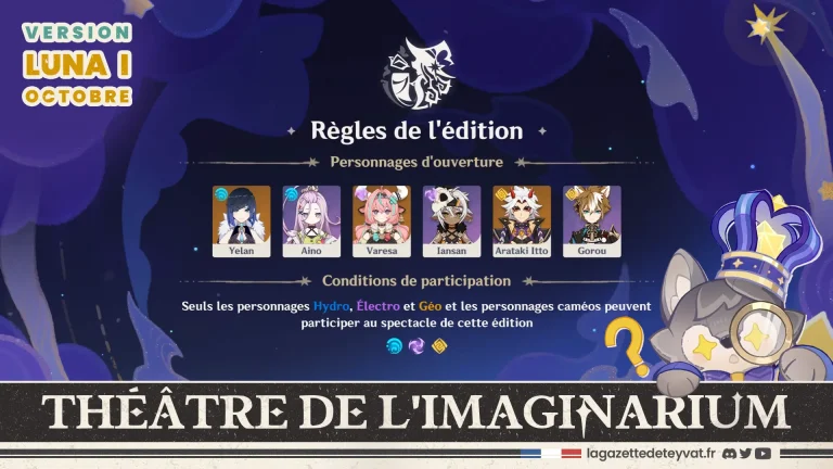 Théâtre de l'imaginarium Luna I Guide des 10 actes, Genshin Impact