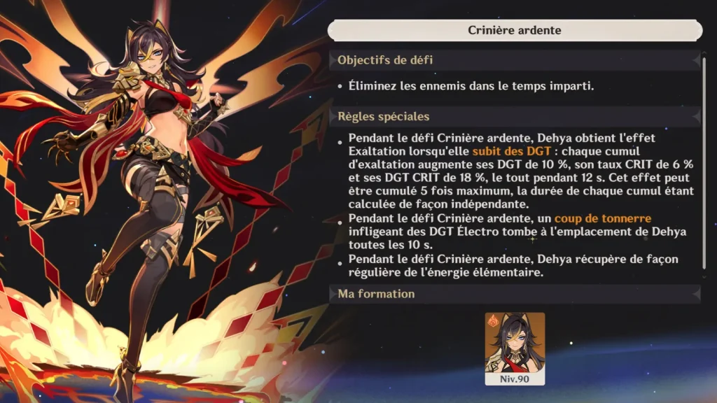 Défi de Dehya, Écho peinturé, Genshin Impact