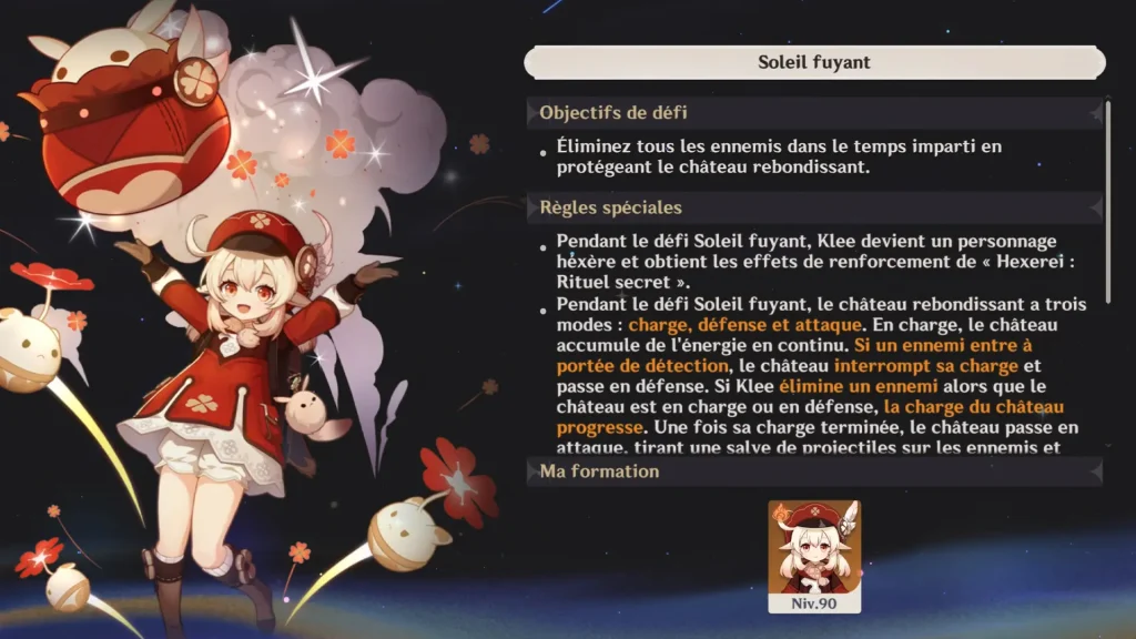 Défi de Klee, Écho peinturé, Genshin Impact