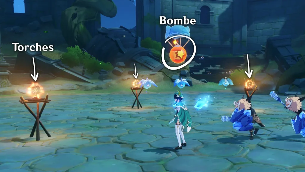 Défi de Venti, tutoriel 4, Écho peinturé, Genshin Impact