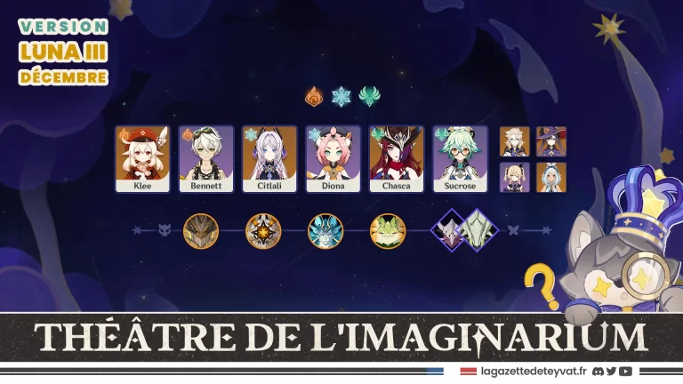 Théâtre de l'imaginarium Luna III Guide des 10 actes, Genshin Impact