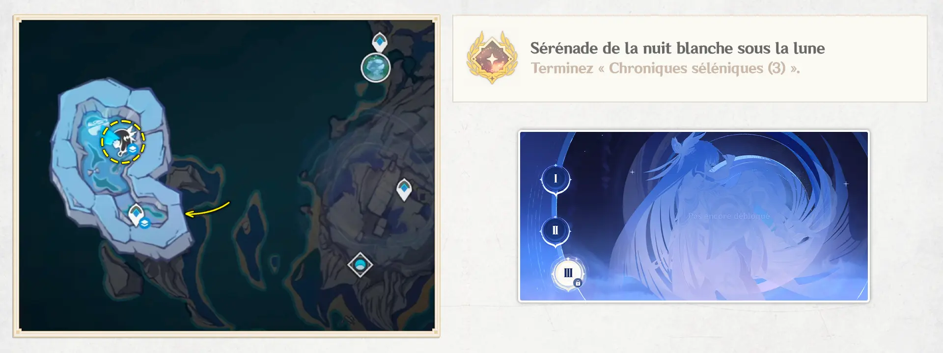 Sérénade de la nuit blanche sous la lune, succès Genshin Impact