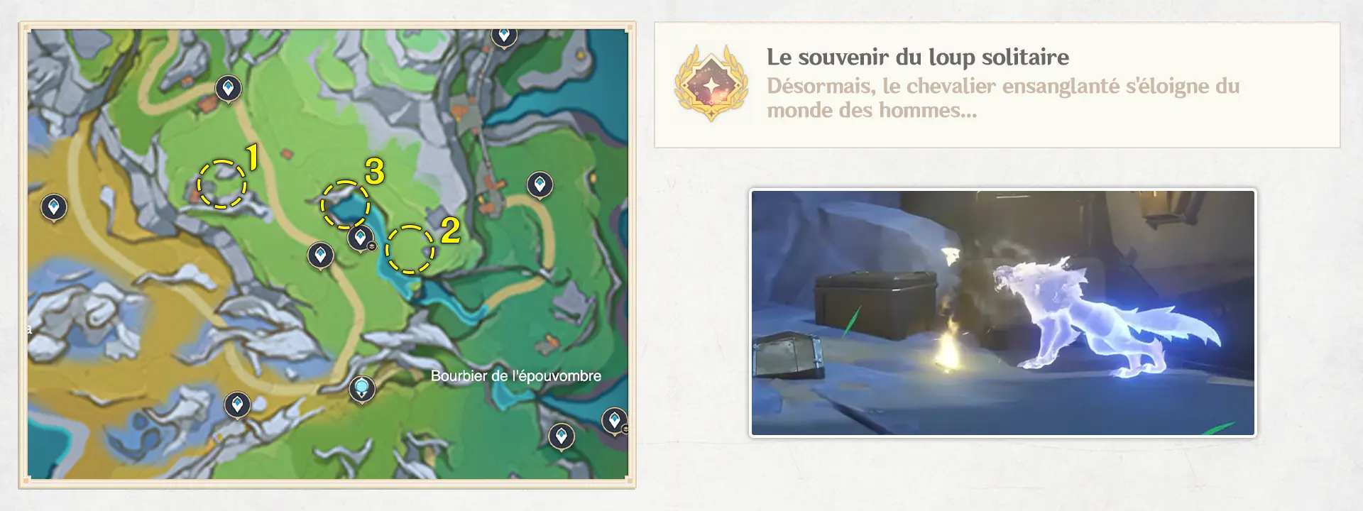 Le souvenir du loup solitaire, succès Genshin Impact