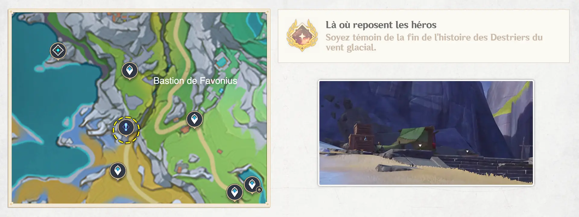 Là où reposent les héros, succès Genshin Impact