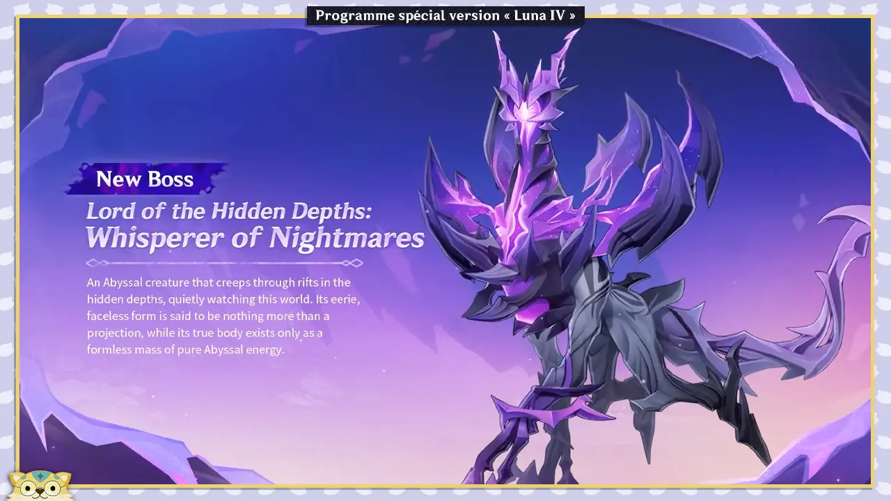 Boss du monde Genshin Impact Luna IV