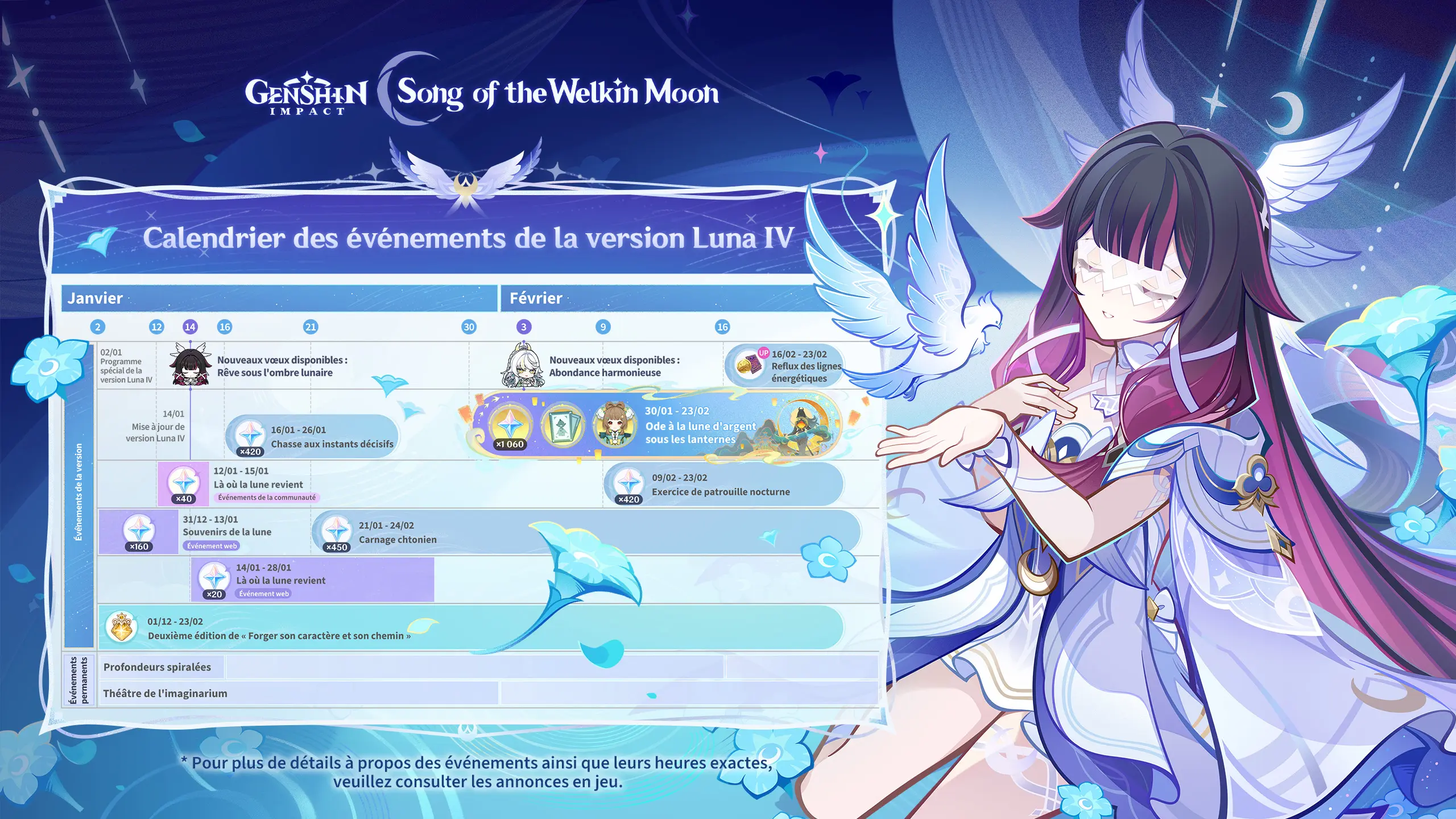 Calendrier Genshin Impact Luna IV