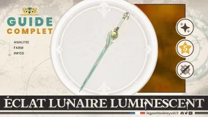 Éclat lunaire luminescent, Genshin Impact, guide complet, farm, personnages conseillés